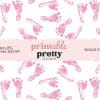 Pink Baby Shower Digital Paper
