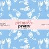 Blue Baby Shower Digital Paper