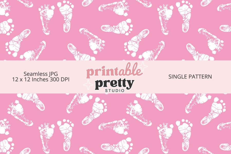 Pink Baby Seamless Pattern