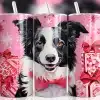 Christmas Border Collie Tumbler Wrap - Digital Download Design For 20Oz Skinny Tumblers