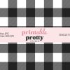 Black And White Buffalo Plaid Pattern.
