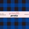 Blue Buffalo Plaid Seamless Pattern