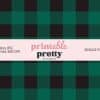 Green Buffalo Plaid Seamless Pattern