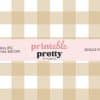 Oat And White Buffalo Plaid Seamless Pattern