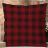 Red And Black Buffalo Plaid Pillow.