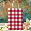 Red And White Gingham Gift Bag.