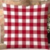Red And White Checkered Throw Pillow.