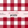 Red And White Buffalo Plaid Seamless Pattern