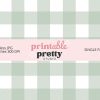 Sage Green And White Buffalo Plaid Seamless Pattern