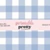 Soft Blue And White Buffalo Plaid Seamless Pattern