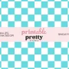 Aquamarine Blue Checkered Seamless Pattern Digital Paper - 12X12 Inch Jpg For Crafting And Fresh Designs