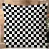 Black And White Checkered Throw Pillow.