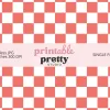 Coral Checkered Seamless Pattern Digital Paper - 12X12 Inch Jpg For Cheerful Crafting And Design