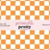 Orange Checkered Seamless Pattern Digital Paper - 12X12 Inch Jpg For Fun Crafting And Party Decor