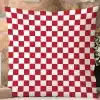 Red And White Checkered Throw Pillow.