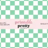 Turquoise Green Checkered Seamless Pattern Digital Paper - 12X12 Inch Jpg For Fresh Crafting And Design