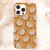 Phone Case With A Pattern Of Cinnamon Rolls.