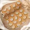 Roll Of Cinnamon Roll Patterned Wrapping Paper.