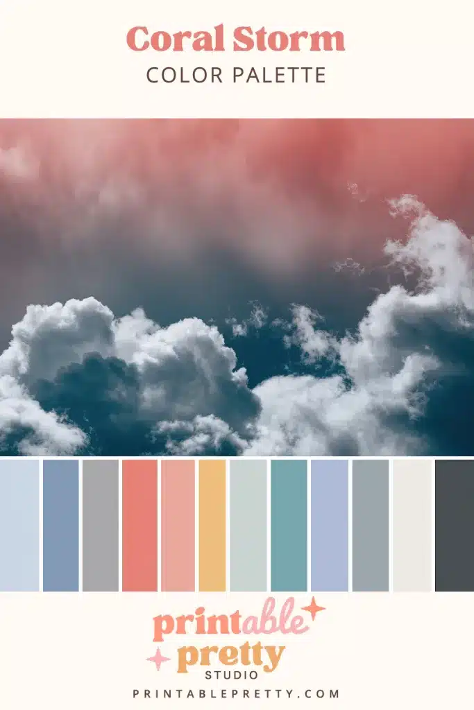 Magic Of Color Palettes - Coral Storm Color Palette