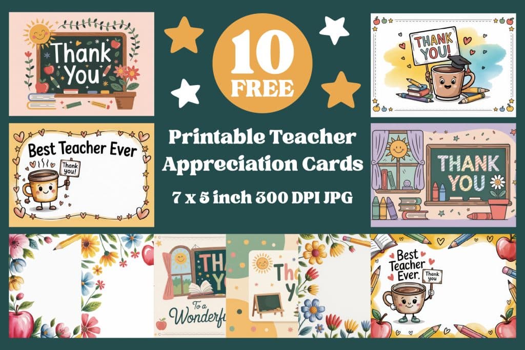 Free Printable Teacher Appreciation Cards