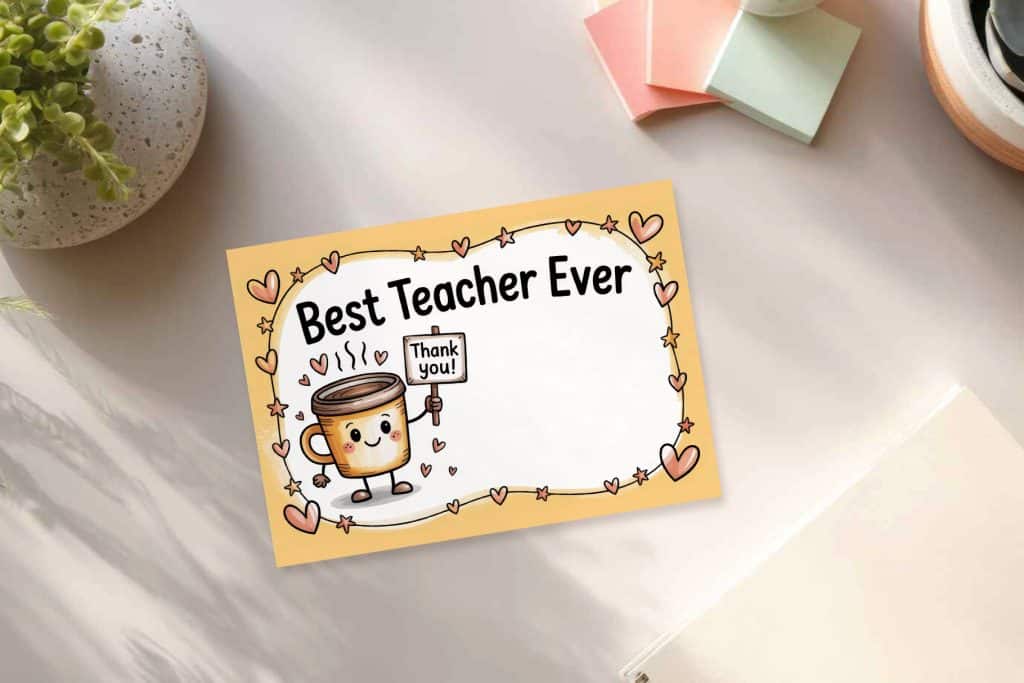 Free Teacher Appreciation Cards Preview 7