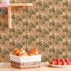 A Tan Background Featuring A Repeating Pattern Of Illustrated Carrots, Turnips, And Beets.