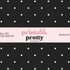 White On Black Polka Dot Seamless Pattern Digital Paper - 12X12 Inch Jpg With White Dots On Black For Crafting