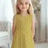 Girl In A Yellow Polka Dot Dress.