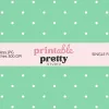 Mint Green White Polka Dot Seamless Pattern Digital Paper - 12X12 Inch Jpg With White Dots On Mint For Crafting