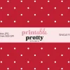 Red White Polka Dot Seamless Pattern Digital Paper - 12X12 Inch Jpg With White Dots On Red For Crafting