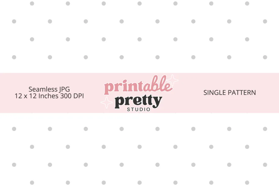 Light Gray Polka Dot Seamless Pattern digital paper - 12x12 inch JPG for subtle and elegant crafting