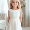 Girl In A White Polka Dot Dress.