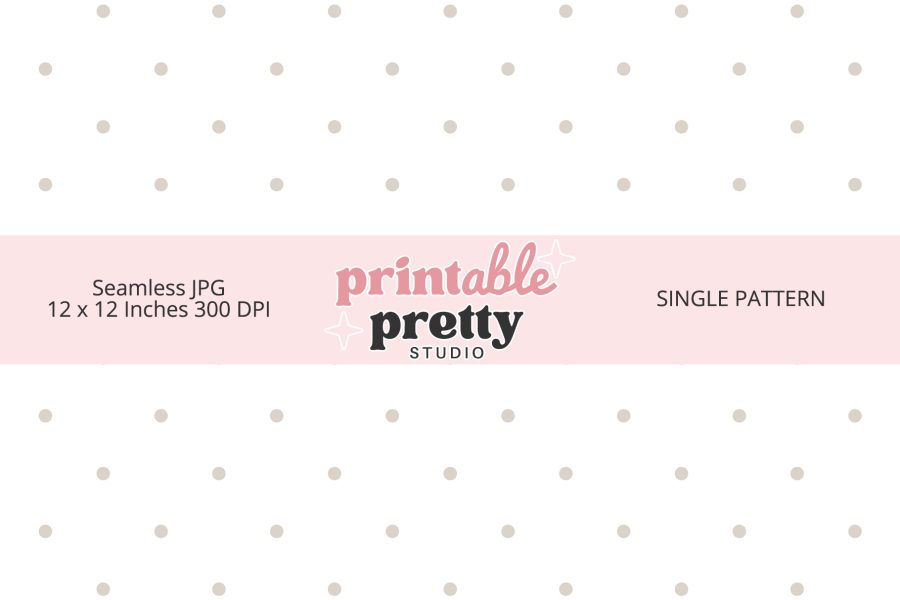 Oat Polka Dot Seamless Pattern