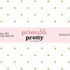 Orange Polka Dot Seamless Pattern