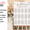 Wedding Seating Chart Mockup On An Easel.