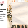 Sunset Garden Wedding Mockup Sign Psd