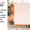 Golden Hour Wedding Sign Mockup