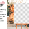 Blank Sign On Easel.