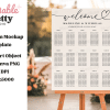 Wedding Seating Chart For Madeline &Amp; Nicholas, Displayed On An Easel.