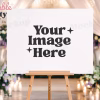 Romantic Wisteria Sign Mockup | 24X18 Horizontal Psd