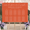 Wedding Seating Chart For Madeline &Amp; Nicholas, Displayed On An Easel.