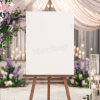 Romantic Wisteria Welcome Sign Mockup
