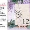 Wedding Table Number 12 Mockup On A Small Easel.