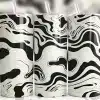 Abstract Black And White Swirl Tumbler Wrap - Digital Download Design With Mockup For 20Oz Skinny Tumblers
