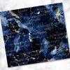Navy Blue And Gold Marble Texture.