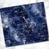 Navy Blue Marble Texture With Gold Veining.