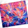 Abstract Painting Of Vibrant, Multicolored Flowers.