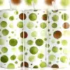 Green Brown Dot Tumbler Wrap Design Featuring Watercolor-Style Polka Dots In Natural Earth Tones On A Clean White Background