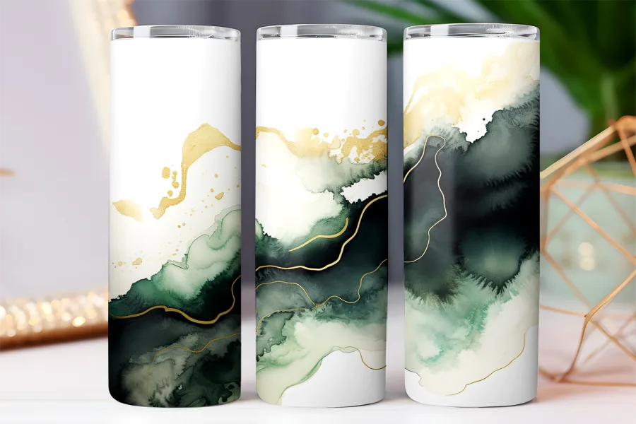 a group of tall cylindrical objects