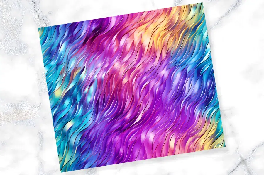 A Colorful Pattern On A Surface